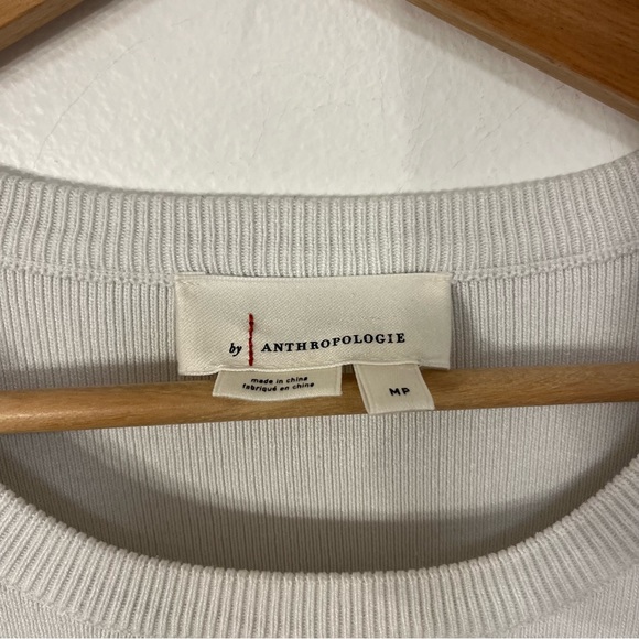 Anthropologie English Factory Eyelet Puff Sleeve Sweater Women’s Medium Petite - Picture 5 of 9